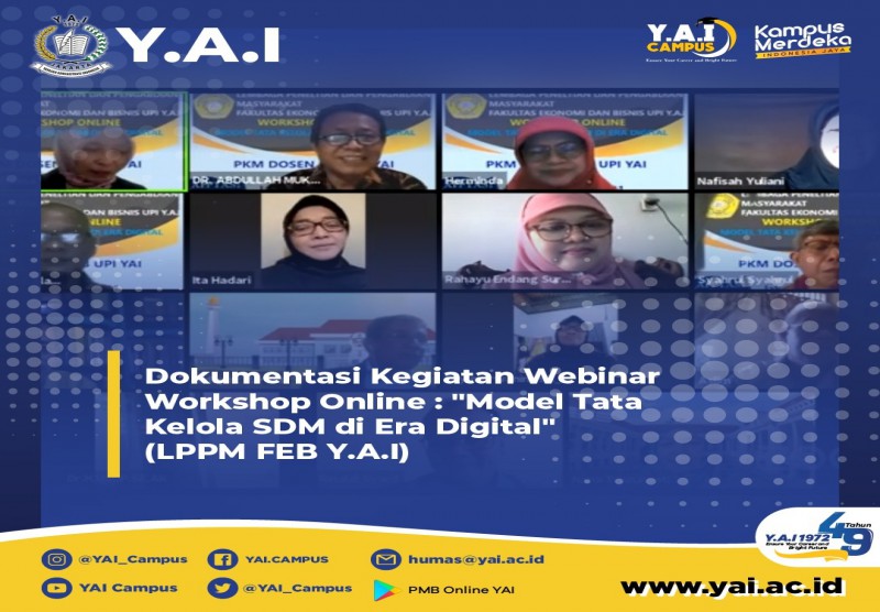 Webinar Workshop Online Model Tata Kelola Sumber Daya Manusia di Era Digital